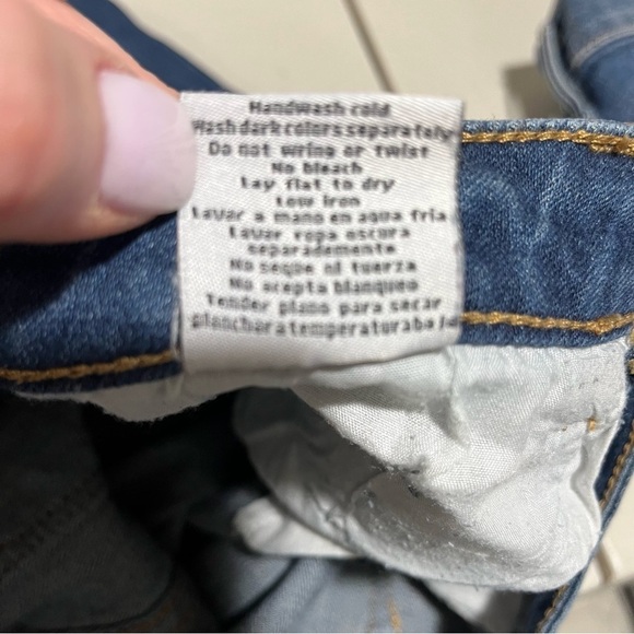 Judy Blue Skinny Fit Jeans Distressed Mid Rise Dark Wash Size 27 - Picture 5 of 6